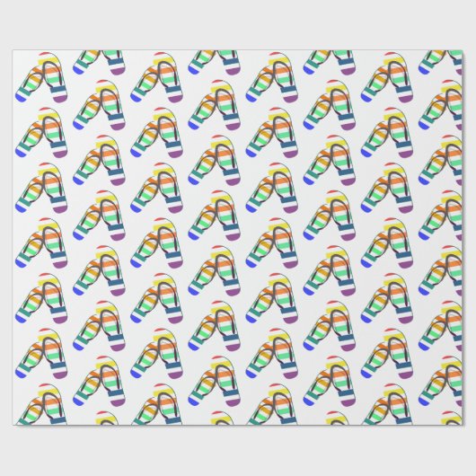 Regenbogenflippendesign Geschenkpapier (Flach)