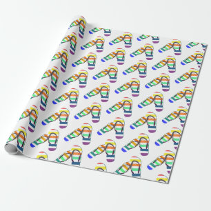 Regenbogenflippendesign Geschenkpapier