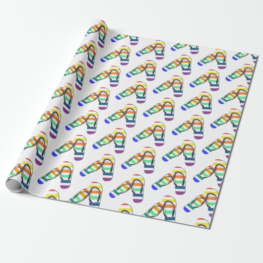 Regenbogenflippendesign Geschenkpapier (Ungerollt)