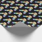 Regenbogenflippendesign Geschenkpapier (Ecke)