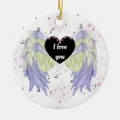 Regenbogenflügel Keramik Ornament (Vorne)