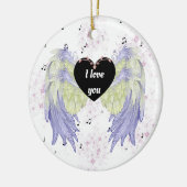 Regenbogenflügel Keramik Ornament (Links)