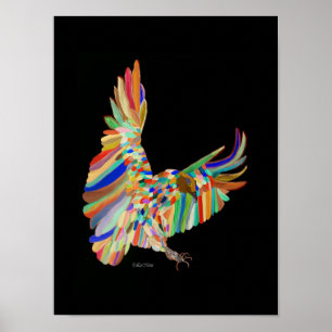 Regenbogenflügel LeeMarie's Zeichnung Poster