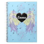 Regenbogenflügel Notizblock (Vorderseite)