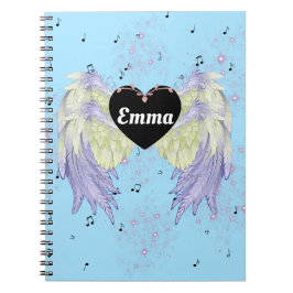 Regenbogenflügel Notizblock