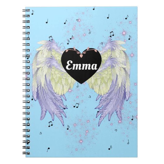 Regenbogenflügel Notizblock (Vorderseite)