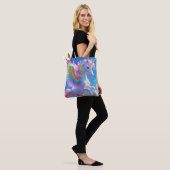 Regenbogenflügelndes tänzelndes Einhorn Tasche (Am Model)