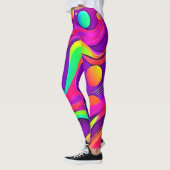 Regenbogenfluss: Abstrakter Spaß Leggings (Links)