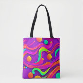 Regenbogenfluss: Abstrakter Spaß Tasche (Vorderseite)