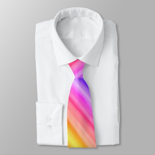 Regenbogenfluss Strick Neck Tie Krawatte (Gebunden)