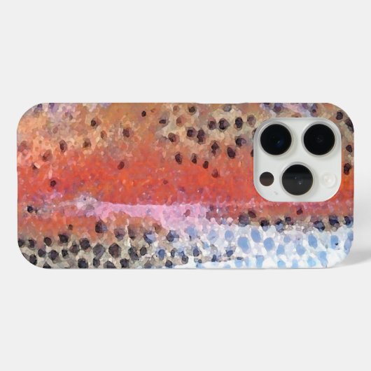 Regenbogenforelle Abstraktes Muster Case-Mate iPhone Hülle (Rückseite (Horizontal))