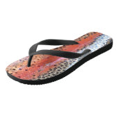 Regenbogenforelle Abstraktes Muster Flip Flops Badesandalen (Schrägansicht)