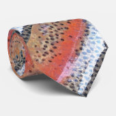 Regenbogenforelle Abstraktes Muster Krawatte (Gerollt)