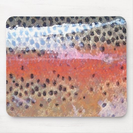 Regenbogenforelle Abstraktes Muster Mousepad (Vorne)