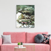 Regenbogenforelle Art 2 Leinwanddruck (Insitu (Wohnzimmer))