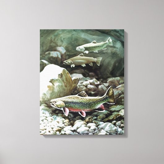 Regenbogenforelle Art 2 Leinwanddruck (Vorderseite)