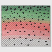 Regenbogenforelle Art Fischen Geschenkpapier (Flach)