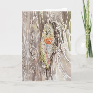 Regenbogenforelle Blank Karte