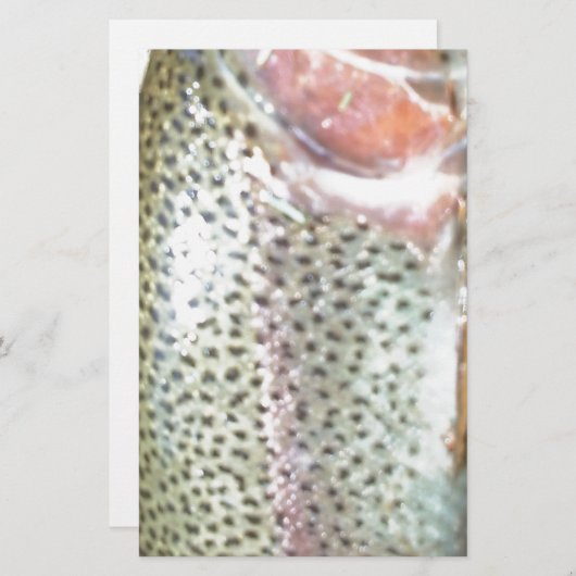 Regenbogenforelle Briefpapier (Vorne/Hinten)