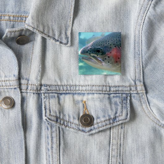 Regenbogenforelle Button (Beispiel)