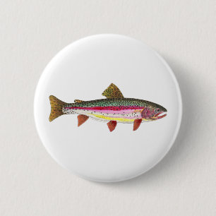 Regenbogenforelle Button