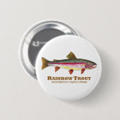 Regenbogenforelle Button (Vorne & Hinten)