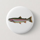Regenbogenforelle Button (Vorderseite)