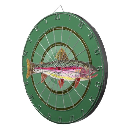 Regenbogenforelle Dartscheibe (Vorderseite rechts)