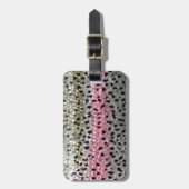 Regenbogenforelle durch PatternWear© Gepäckanhänger (Vorderseite vertikal)