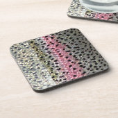 Regenbogenforelle durch PatternWear© Getränkeuntersetzer (Linke Seite)