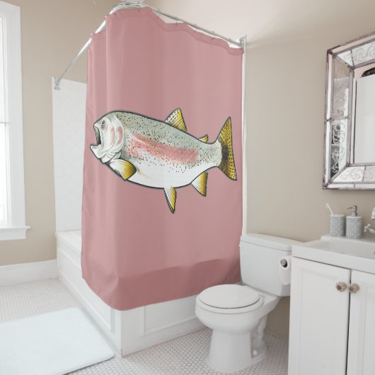 Regenbogenforelle Duschvorhang (Beispiel)