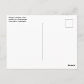 Regenbogenforelle Farbstift und Zitat Postkarte (Rückseite)