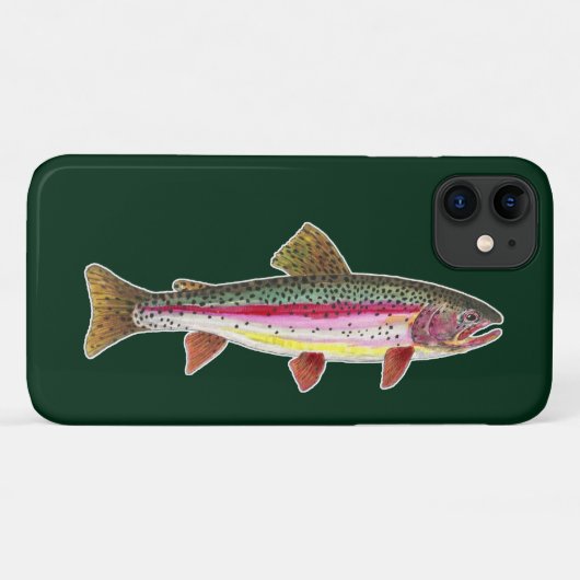 Regenbogenforelle Fisch Case-Mate iPhone Hülle (Rückseite (Horizontal))
