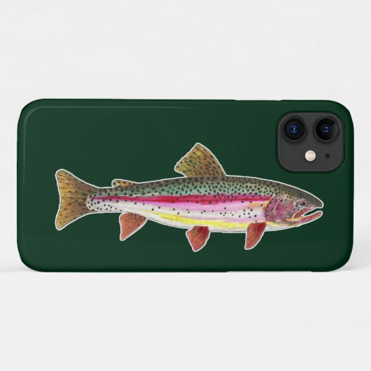 Regenbogenforelle Fisch Case-Mate iPhone Hülle (Rückseite (Horizontal))