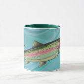 REGENBOGENFORELLE-FISCHE durch SHARON SHARPE Tasse (Zentrum)