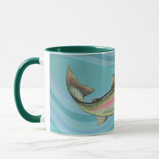 REGENBOGENFORELLE-FISCHE durch SHARON SHARPE Tasse (Links)
