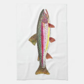 Regenbogenforelle Fische Fischfang Fischfang Fisch Geschirrtuch (Vertikal)