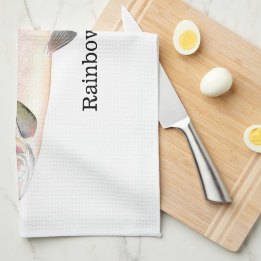Regenbogenforelle-Fische Handtuch (Viertel Falte)