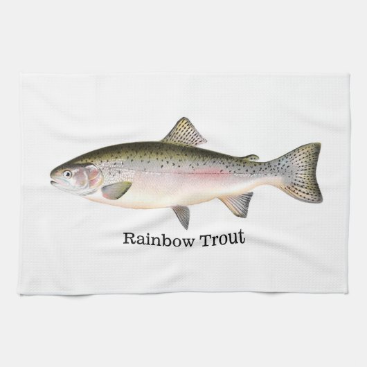Regenbogenforelle-Fische Handtuch (Horizontal)