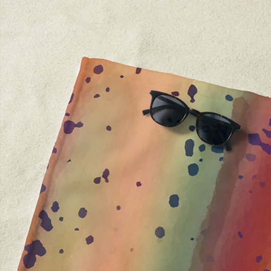 Regenbogenforelle Fische Hautfäule Gestell Strandtuch (Beispiel)