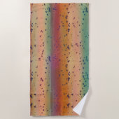 Regenbogenforelle Fische Hautfäule Gestell Strandtuch (Vorderseite)