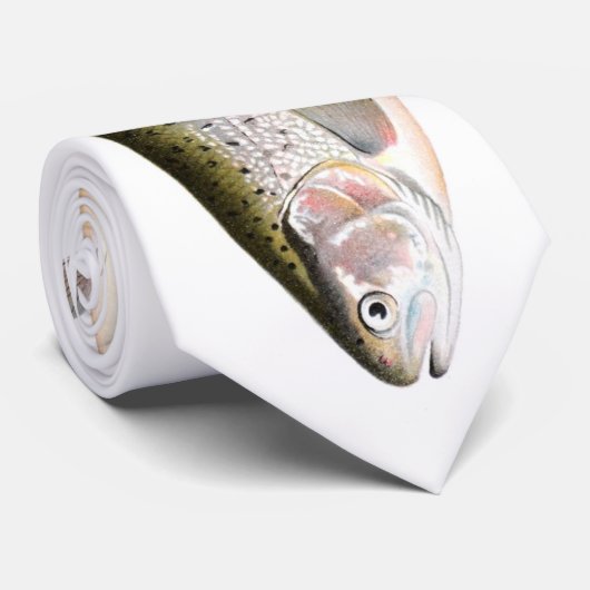 Regenbogenforelle-Fische Krawatte (Gerollt)