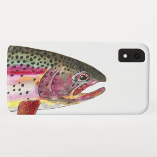 Regenbogenforelle Fische Kunst für Fliegenfischer Case-Mate iPhone Hülle