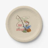 Regenbogenforelle-Fischen - das große man got weg Pappteller (Vorderseite)