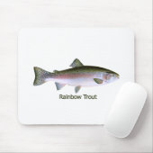 Regenbogenforelle-Fischen-Logo Mousepad (Mit Mouse)