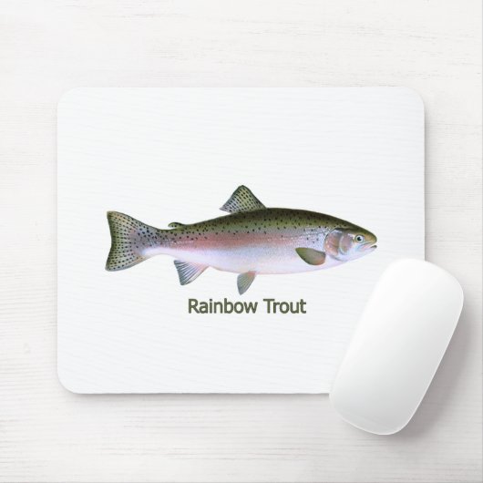 Regenbogenforelle-Fischen-Logo Mousepad (Mit Mouse)