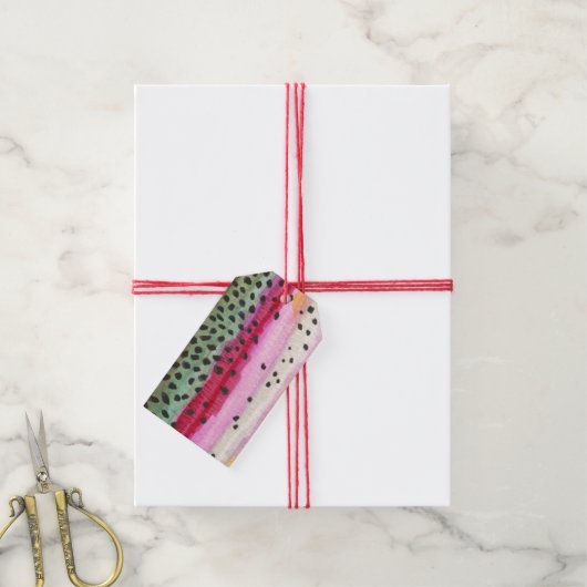 Regenbogenforelle Fischer Geschenkanhänger (Mit Garn)