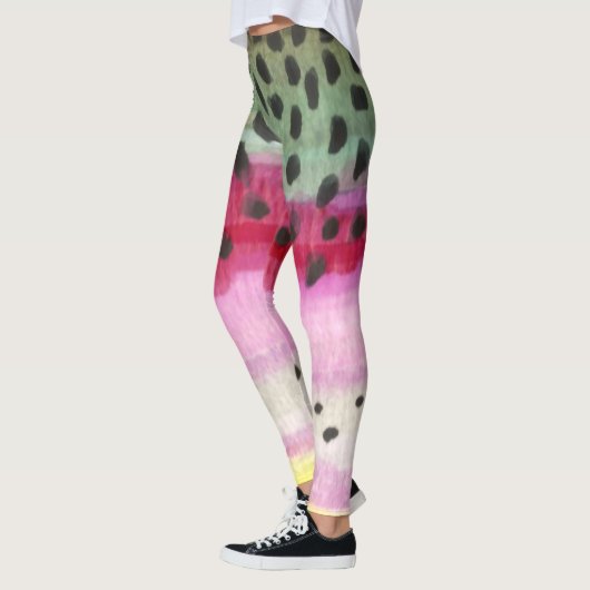 Regenbogenforelle Fischerei Ichthyologie Leggings (Links)
