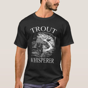 Regenbogenforelle FischIllustration Fischfang Ange T-Shirt