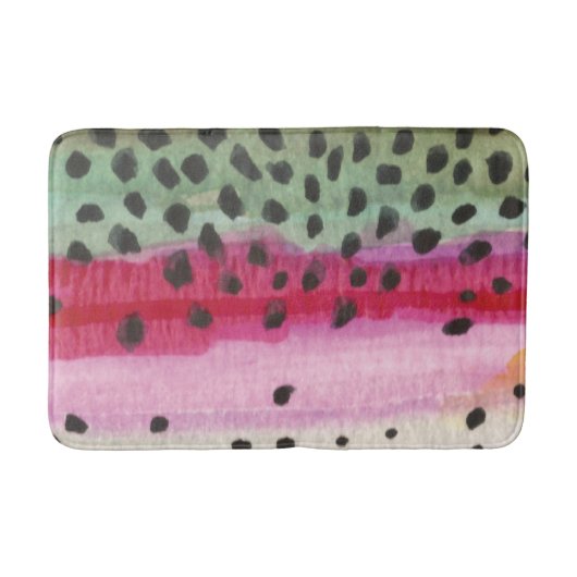 Regenbogenforelle Fisherman Badematte (Vorderseite)